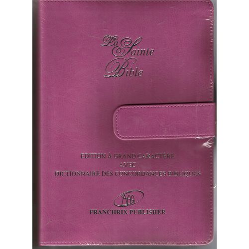 Generic La Sainte Bible(Merit +concordance Avec Onglet+housse Rose) - Prix  pas cher