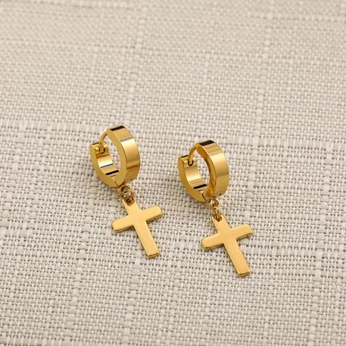 product_image_name-Fashion-2 Boucles En Acier Inoxydable Dorées Hommes Et Femmes-1