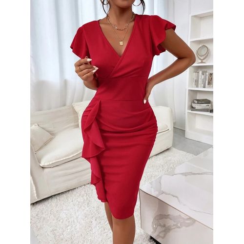 Fashion ROBE DAME ROUGE Prix pas cher Jumia CI