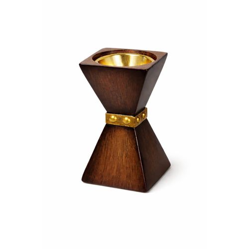 product_image_name-Generic-Bougeoir Décoratif Moderne en Bois & Métal Doré-1