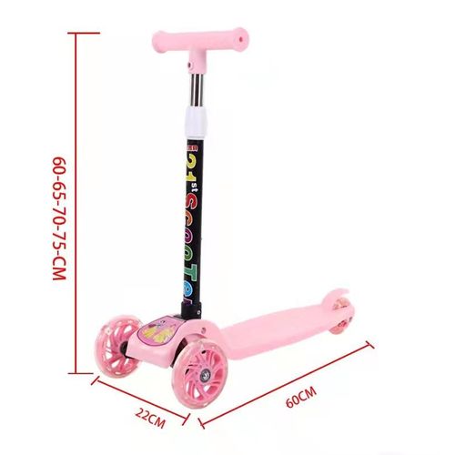 product_image_name-Generic-Trottinette Pliable Rose de 3 à 7ans-3