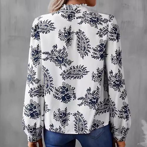 product_image_name-AIDAILU-Chemise à Manches Longues Imprimée pour Femmes Élégance Blouse Femme Décontractée-4