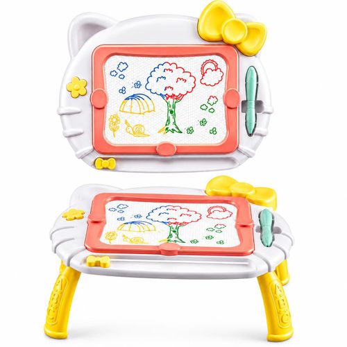 Generic Tablette de Dessin Magnétique Enfant Chat Mignon – Tableau d'Écriture Effaçable Réutilisable avec Stylet – A26 - image 2
