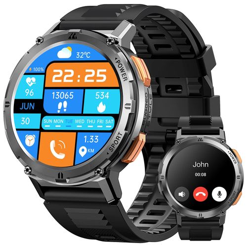 Montre Connectée Bluetooth Ecran 2 Pouces Montre Intelligente Etanche IP67  Sportif NOIR - Montres (11132900)