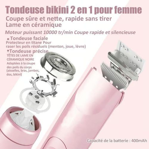 product_image_name-Generic-Rasoir électrique étanche, tondeuse intime double tête 2-en-1, tondeuse bikini - bleu-8