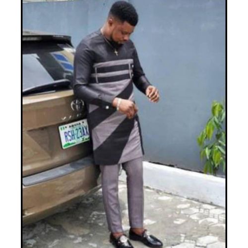 product_image_name-Fashion-Complet Homme Manches courtes - En    Glassé - Bleu-1