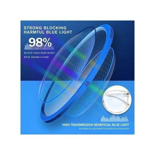 product_image_name-Generic-Agreable Lunettes Anti Lumière Bleue - Blanc-3