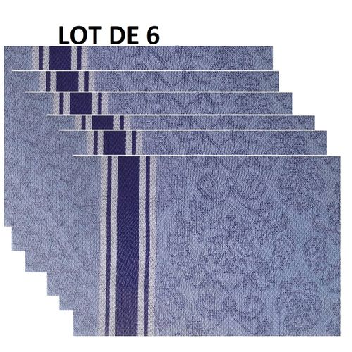 Generic Lot De 6 NAPPES De Table Lavables En PVC