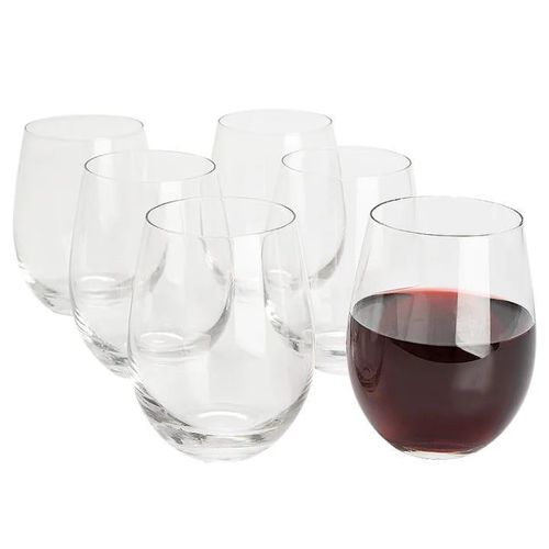 product_image_name-Generic-Lot de 6 Verres à Vin Sans Pied en Verre Transparent-2