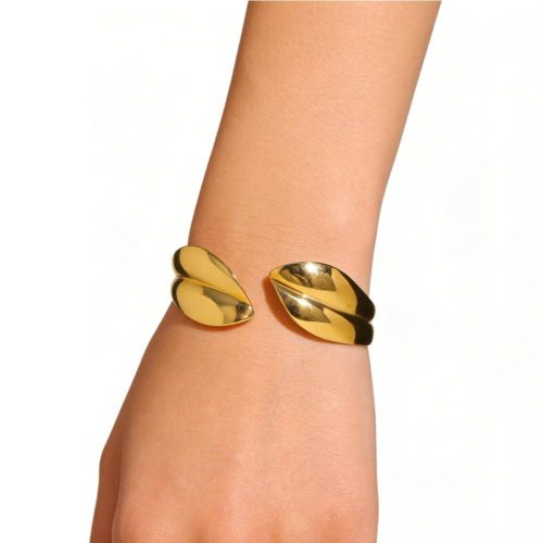 Fashion Bracelet ajouré en forme de feuille - image 4