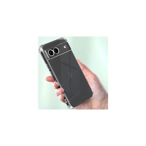 Generic Coque transparente compatible Google Pixel 8a + 1 antichoc - Transparent - image 2