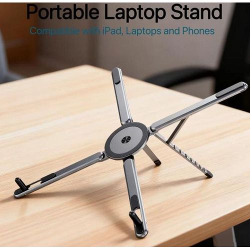 product_image_name-Generic-Support en aluminium pour ordinateur portable, tablette, support pliable, bâton à selfie, support magnétique pliable pour téléphone-3