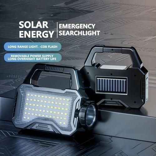 product_image_name-Generic-Lampe Torche Solaire Ultra-Puissante – Searchlight LED 2 Modes (Lointain/Proche) – Power Bank, Batterie Haute Endurance, Recharge Solaire & USB-3