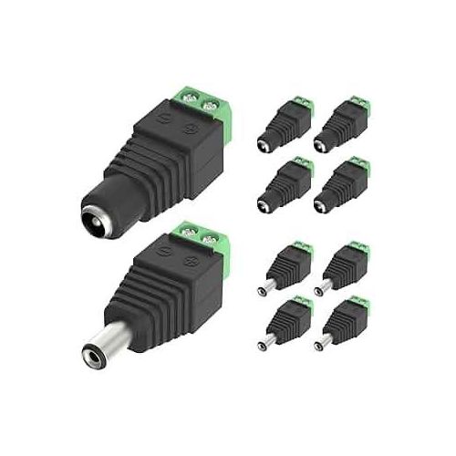 product_image_name-Generic-MEILLEURS CONNECTEURS DC MALE+FEMELLE- 20 PIECES (10 MALE+10 FEMELLE)-2