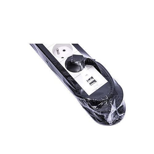 Generic Ensemble Rallonge + USB - Blanc/Noir - image 2