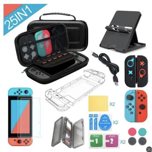 Generic Kit D'accessoires 25 En 1 Pour Nintendo Switch - Prix pas cher