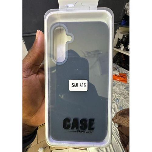 product_image_name-Generic-Coque en silicone compatible à Samsung A16 avec 1 antichoc - Bleu-1