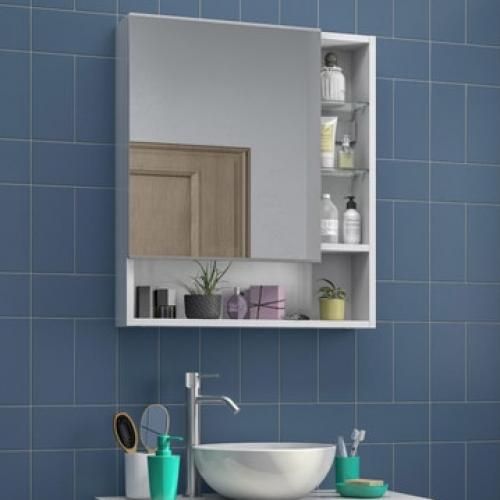 Leroy Merlin Armoire De Toilette 1 Porte Miroir A Suspendre Larg 60cm Easy Blanc Garantie 2 Ans Prix Pas Cher Jumia Ci