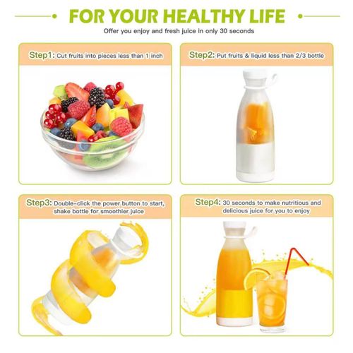 product_image_name-Generic-Mini Mixeur Blender USB Rechargeable - Extracteur Portable pour Jus et Smoothies-8