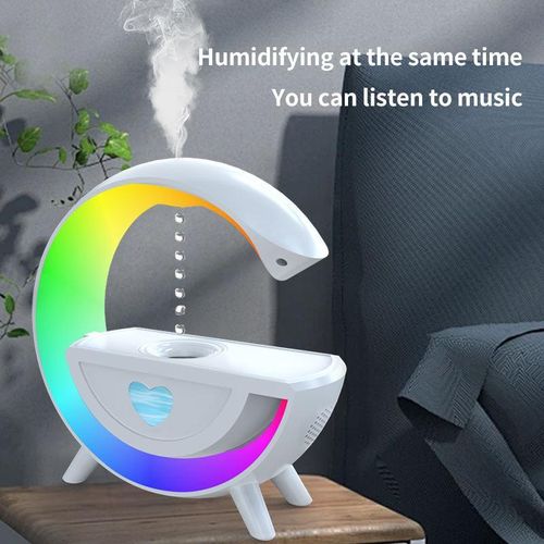 product_image_name-Generic-Enceinte Bluetooth & Humidificateur 3-en-1 - Effet Visuel LED - USB-4