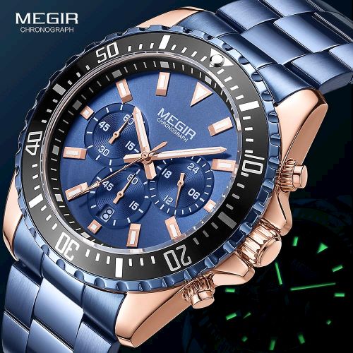 Montre en hot sale acier inoxydable homme