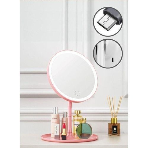 product_image_name-Generic-Agréable Miroir De Maquillage LED De Bureau Avec Lumière-3