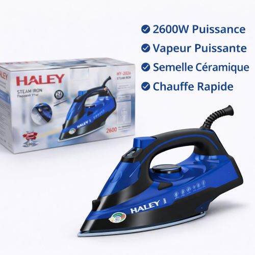 product_image_name-HALEY-Fer à Repasser Vapeur HALEY-HY-2026 – 2600W Haute Performance-2