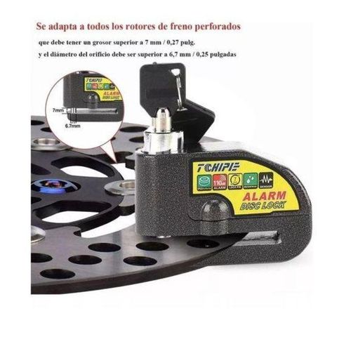 product_image_name-Generic-Super Cadenas Antivol Moto Bloque Disque Bloque Roue,Verrou De Sécurité Anti-vol Pour Moto Et Scooter, Cadenas Et Freins à Disque Pour Vélo-1