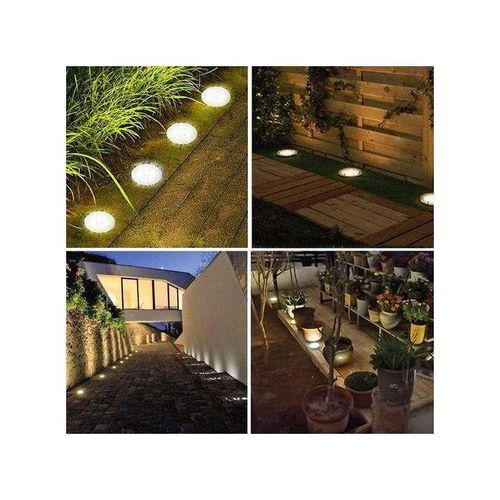 product_image_name-Generic-Lot De 4 Lampe Solaire D'extérieur Pour Jardin Et Allée De Pelouse-4