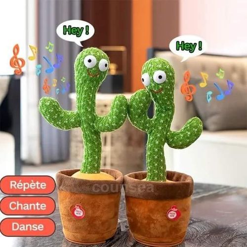 uiuoutoy Jouet en peluche en forme de cactus - Cadeau idéal - 17,8 cm :  : Jeux et Jouets