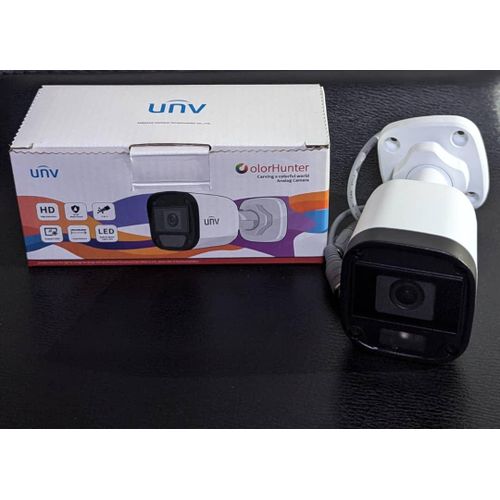 product_image_name-Uniview-Caméra ANALOGIQUE FULL COLOR - Lot de 4 Caméras – Bullet 2MP/Vision Nocturne Couleur/ Extérieur/Intérieur-3