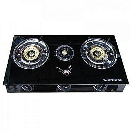 Generic Cuisinière Automatique Vitrée 3 Feux - Noir