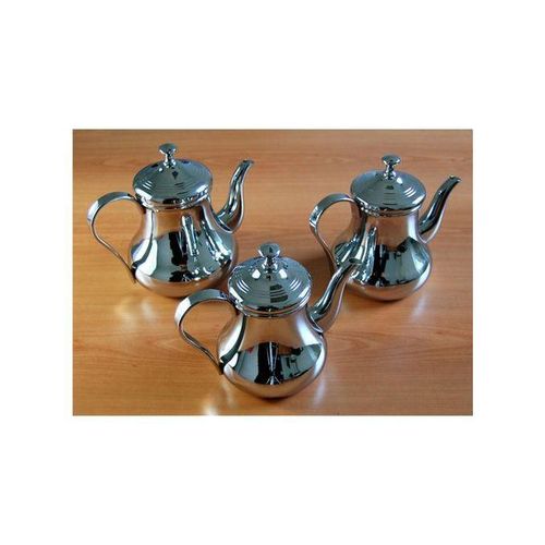 Generic Set 3 Pièces Théière /Cafetière Inox Finition Miroir bg
