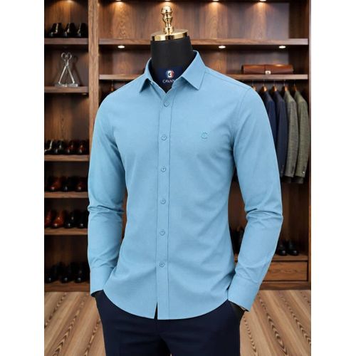 Generic Chemise homme élégante à manches longues - image 2