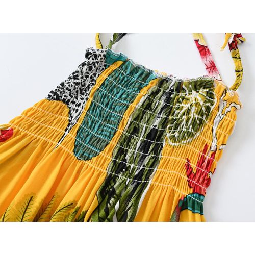 JOMAKE Robe à bretelles pour filles de 1 à 7 ans - image 3