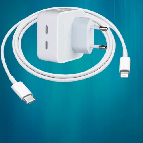 Generic Chargeur Compatibles à Iphone 14 Pro Max Rapide 50W USB C+C FAST  Chargeur De Nouvelle Génération Double Port Type-C Compact Sortie Chargeur  A Macbook Ipad Itouch - Prix pas cher