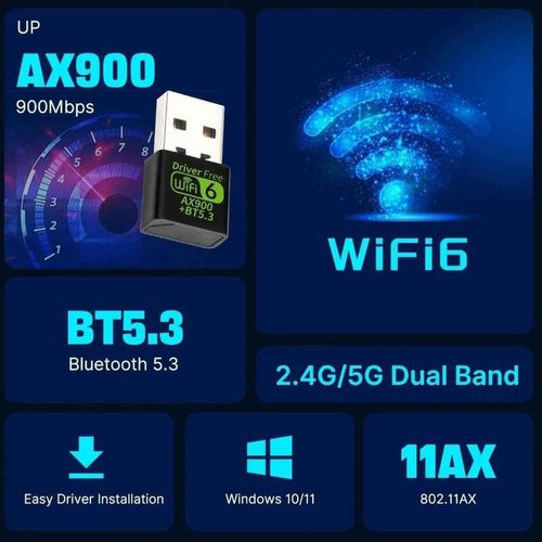 product_image_name-Generic-Adaptateur WiFi 6 AX1800 + Bluetooth 5.3 – La vitesse nouvelle génération pour votre PC-2