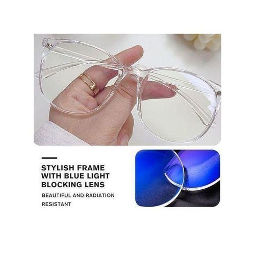 product_image_name-Generic-Agreable Lunettes Anti Lumière Bleue - Blanc-2