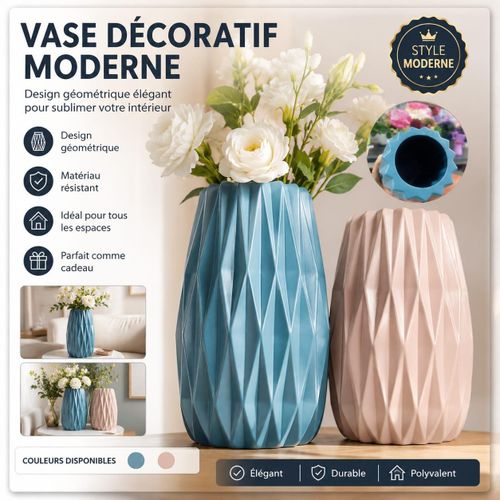 Generic Vase décoratif moderne en plastique