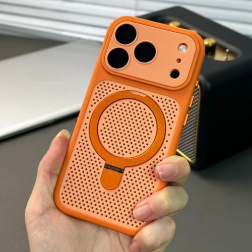 Generic Coque iphone 17 pro Max orange bague P14