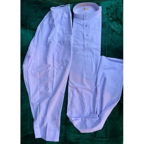product_image_name-Generic-Boubou+ pantalon blanc en coton avec coffret -4