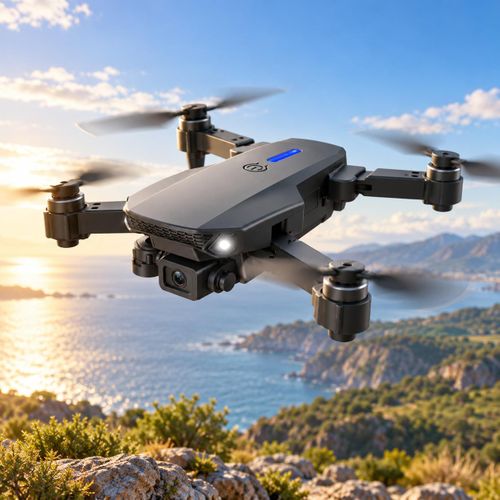 Generic Drone Pliable Télécommandé avec Caméra HD - E88 - image 3