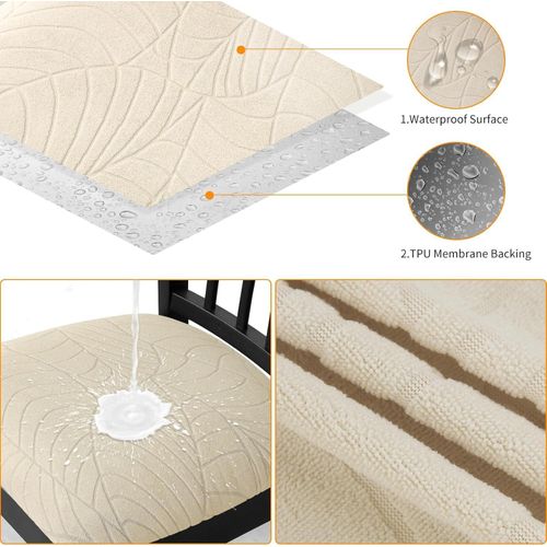 Generic Housse de chaise imperméable, housse de siège élastique, housse de coussin de chaise antidérapante - image 4