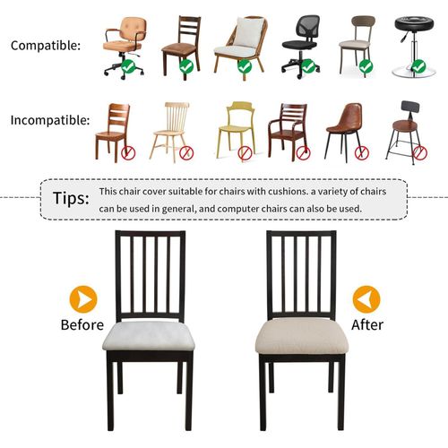 Generic Housse de chaise imperméable, housse de siège élastique, housse de coussin de chaise antidérapante - image 5