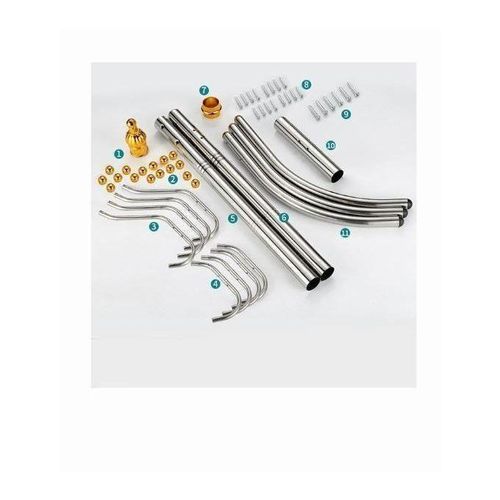 product_image_name-Generic-Magnifique Porte-Manteau Chambre À Coucher Et Bureau En Acier Inoxydable 1,70m (Couleur: Argent Et Doré)-5