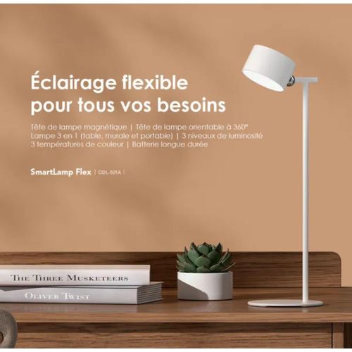 product_image_name-Oraimo-SmartLamp Flex 4.5W - Lampe de table 2000mAh - Haute qualité -7