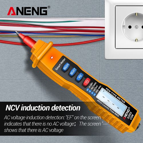 Multimètre numérique intelligent, Type stylo, testeur de tension  automatique, multimètre Dc Ac, capacité Ohm, voltmètre avec écran Lcd – les  meilleurs produits dans la boutique en ligne Joom Geek