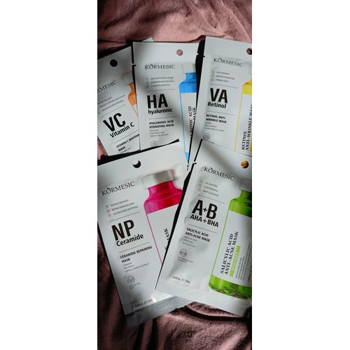 KORMESIC Lot de 4 masques de soins de visage
