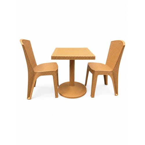 Generic Table Natté Démontable  plus 2 Chaises