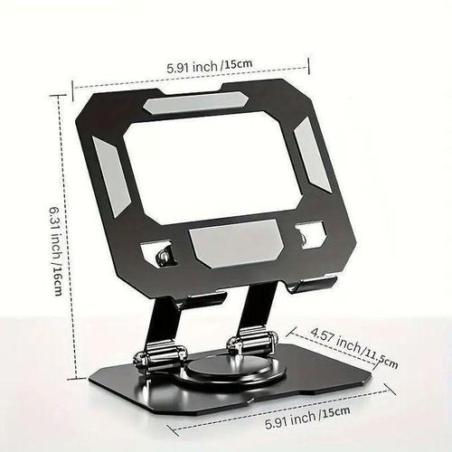 Generic Support de Tablette Métallique Rotatif à 360°